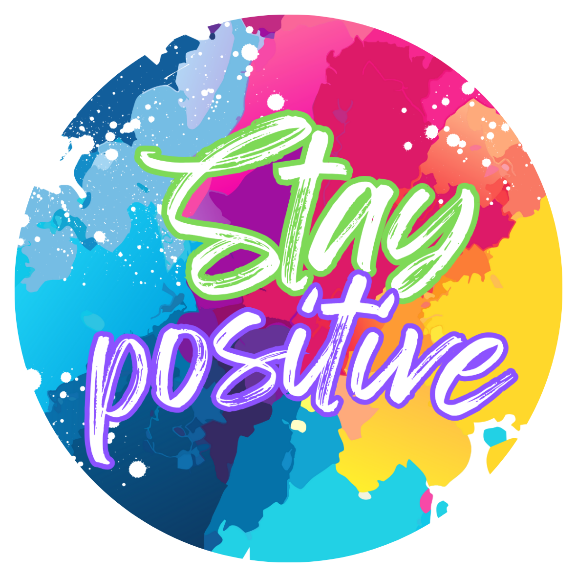 Stay Positive Stickers