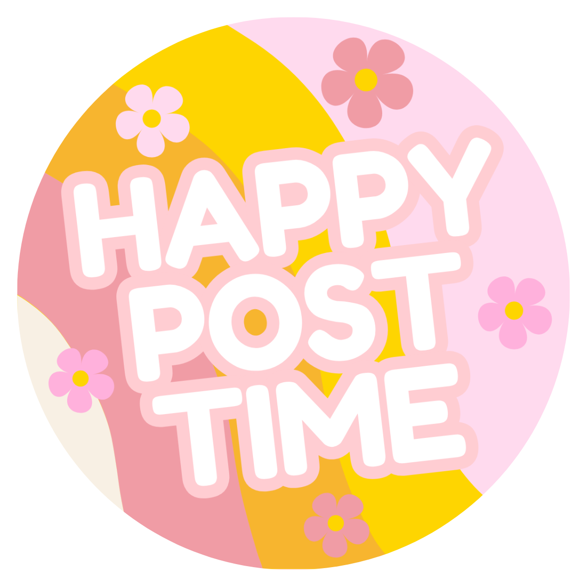Happy Post Time Stickers